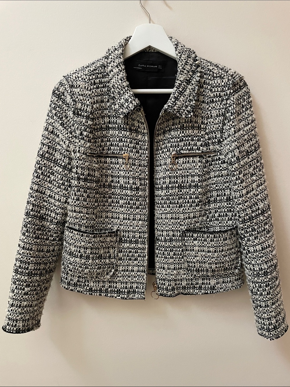 Zara Tweed Zip Jacket
